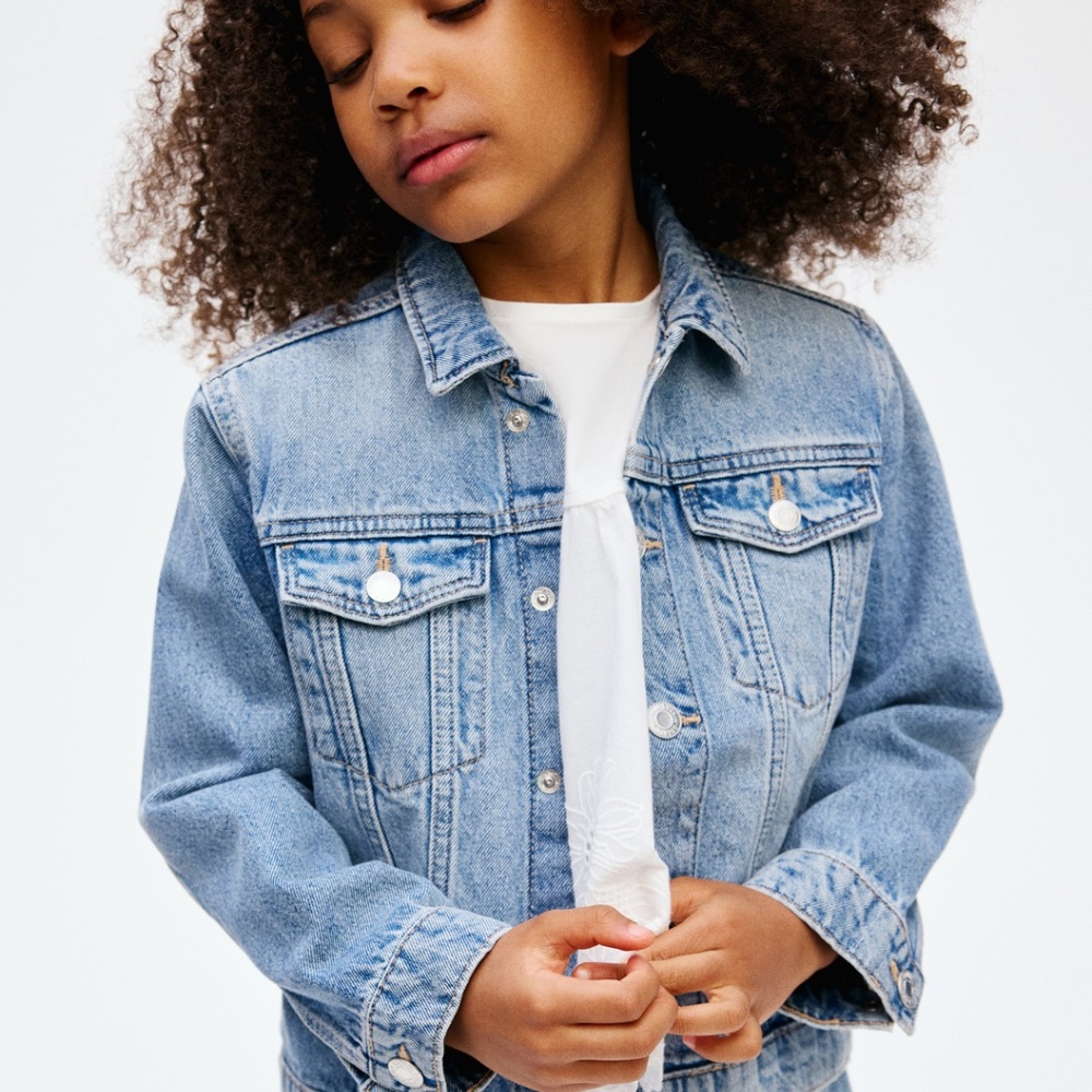 NWT  H&M Kids Classic Blue Denim Jacket